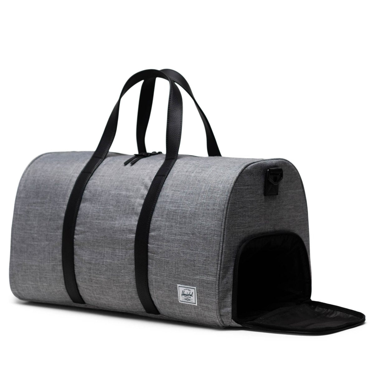 Herschel Novel Duffle in Raven Crosshatch - Getoutside Shoes