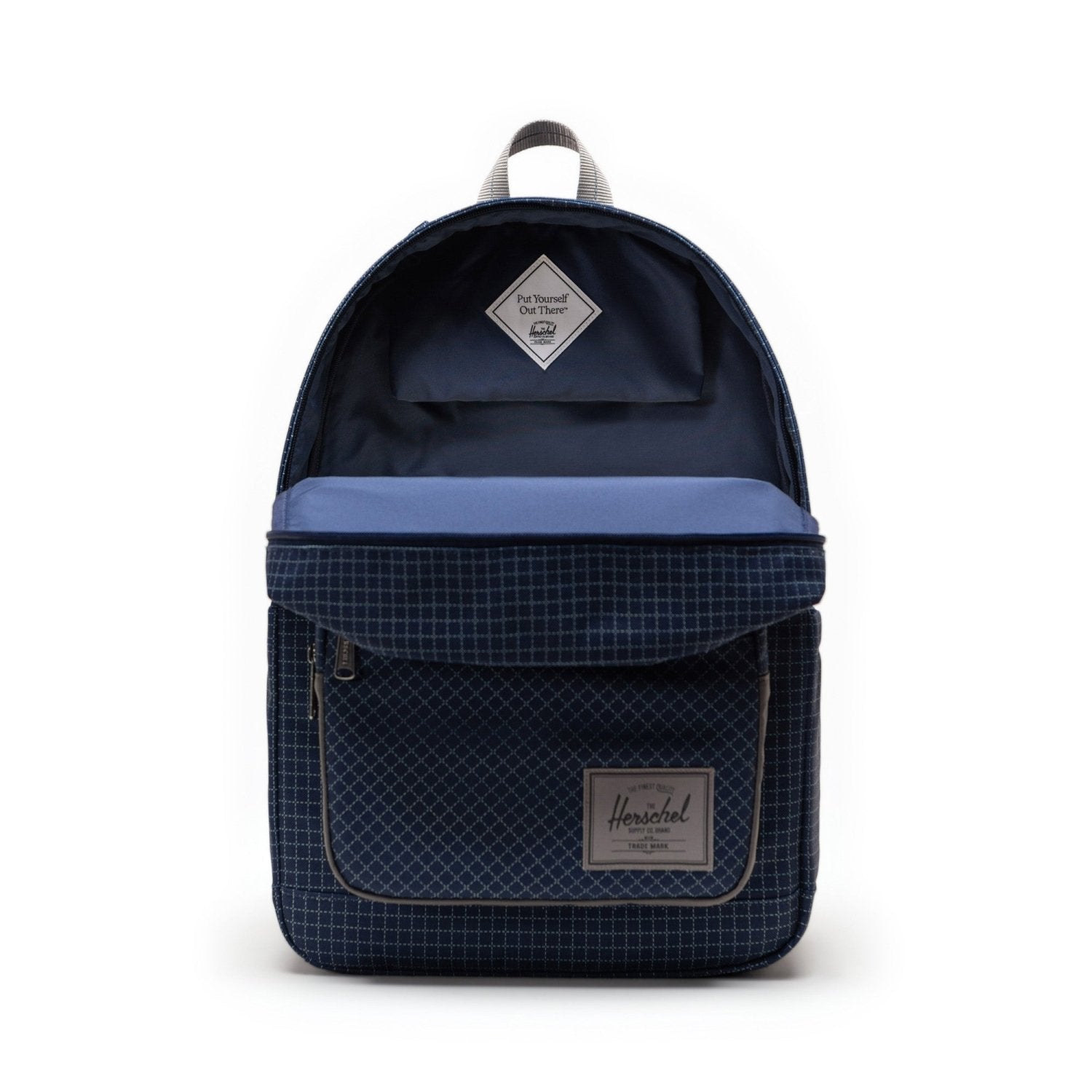 Herschel Pop Quiz Backpack in Grid Naval Academy/Magnet - Getoutside Shoes