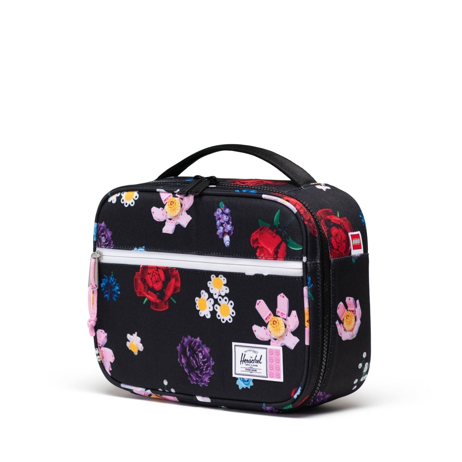 Herschel Pop Quiz Lunch Box LEGO in Falling Florals - Getoutside Shoes