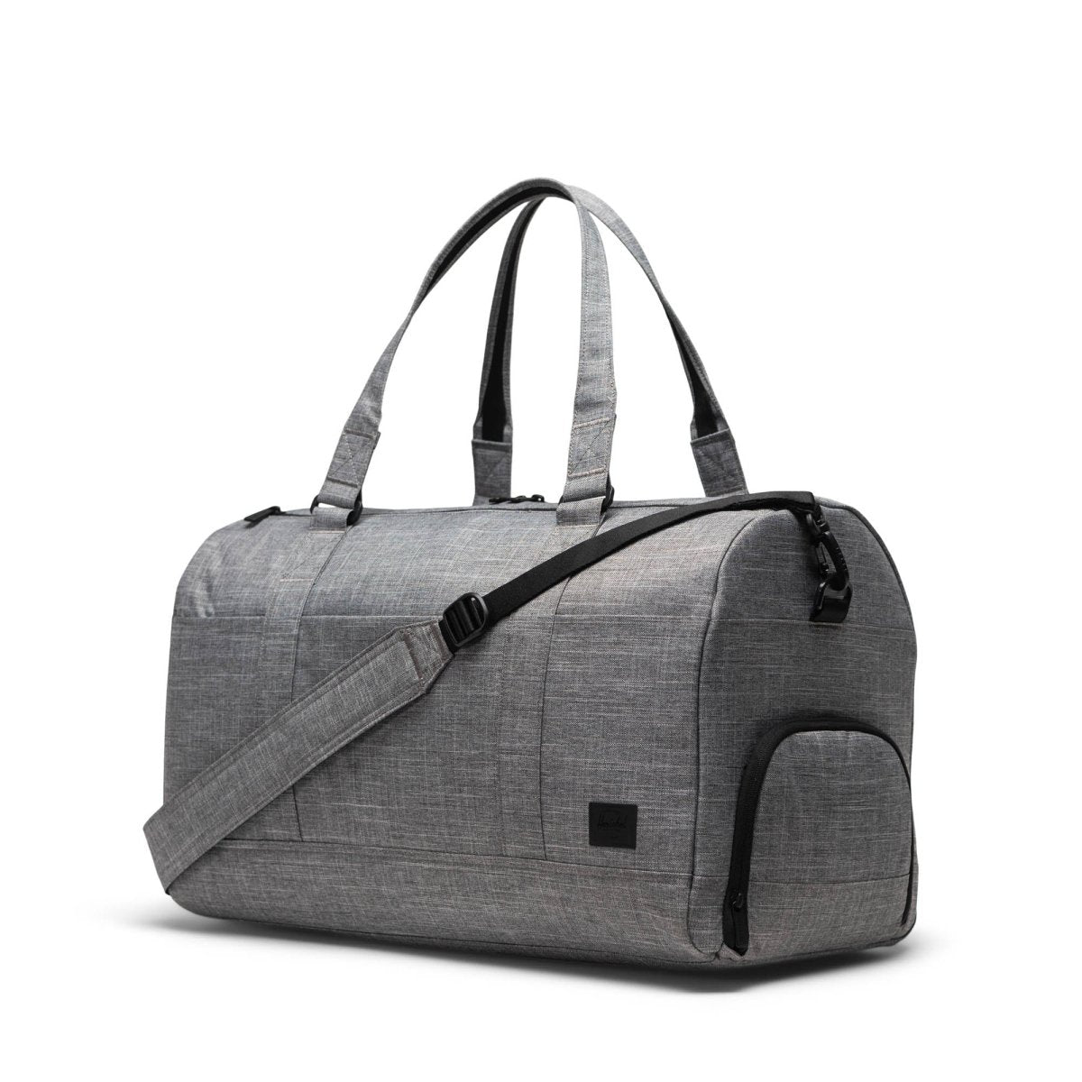 Herschel Tech Novel Duffle in Raven Crosshatch - Getoutside Shoes