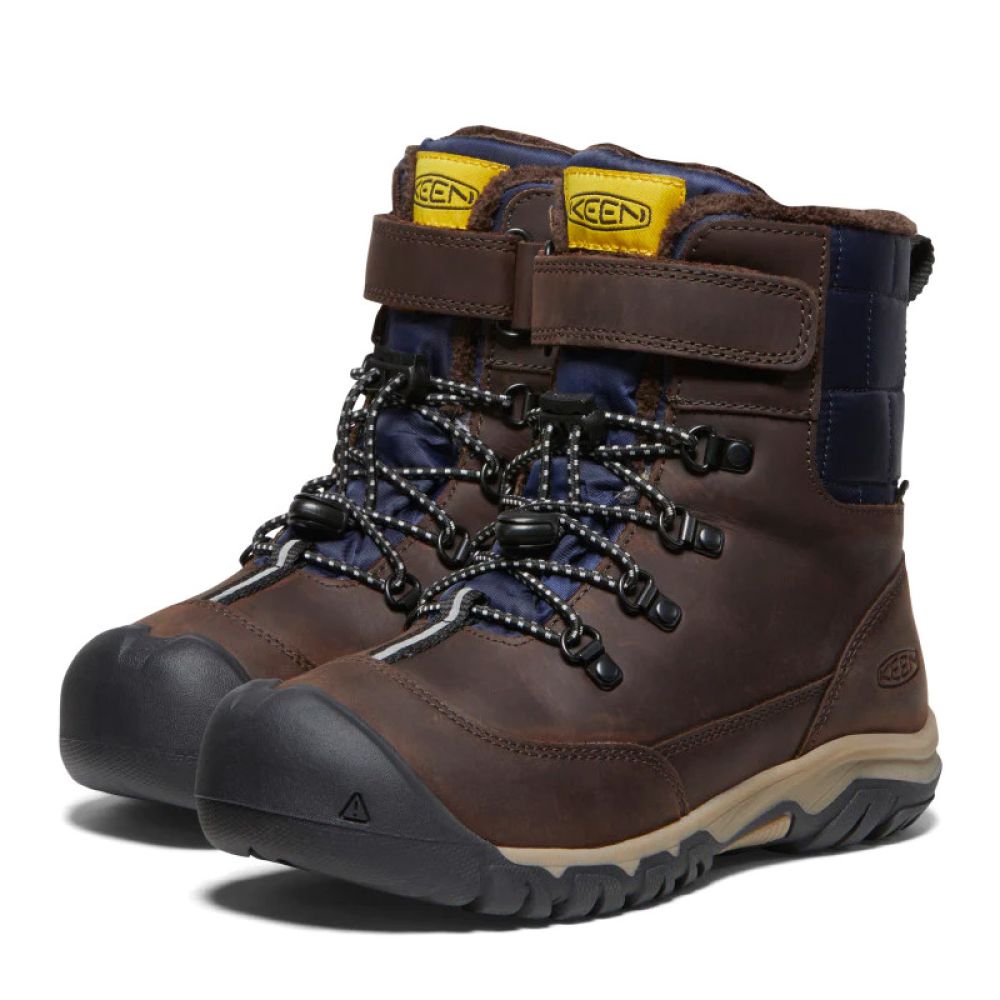 Keen Youth Kanibou Waterproof Winter Boot in Java/Naval Academy