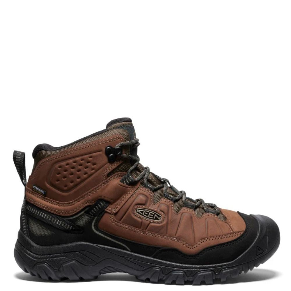 Keen Men's Targhee IV Waterproof Hiking Boot in Bison/Black