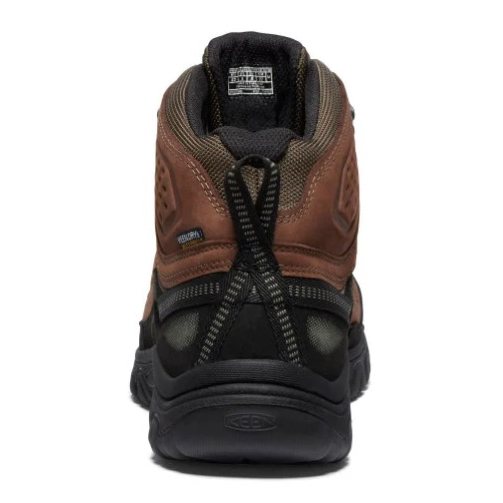 Keen Men's Targhee IV Waterproof Hiking Boot in Bison/Black