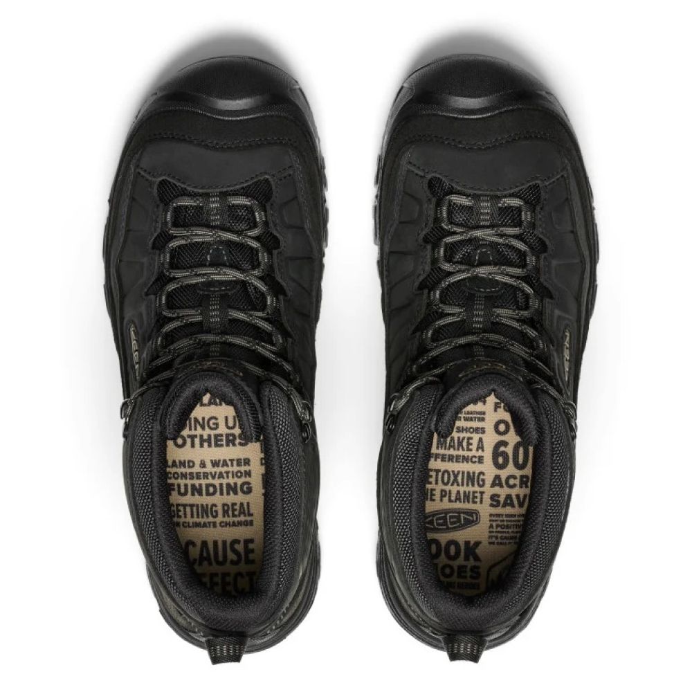 Keen Men's Targhee IV Waterproof Hiking Boot in Triple Black