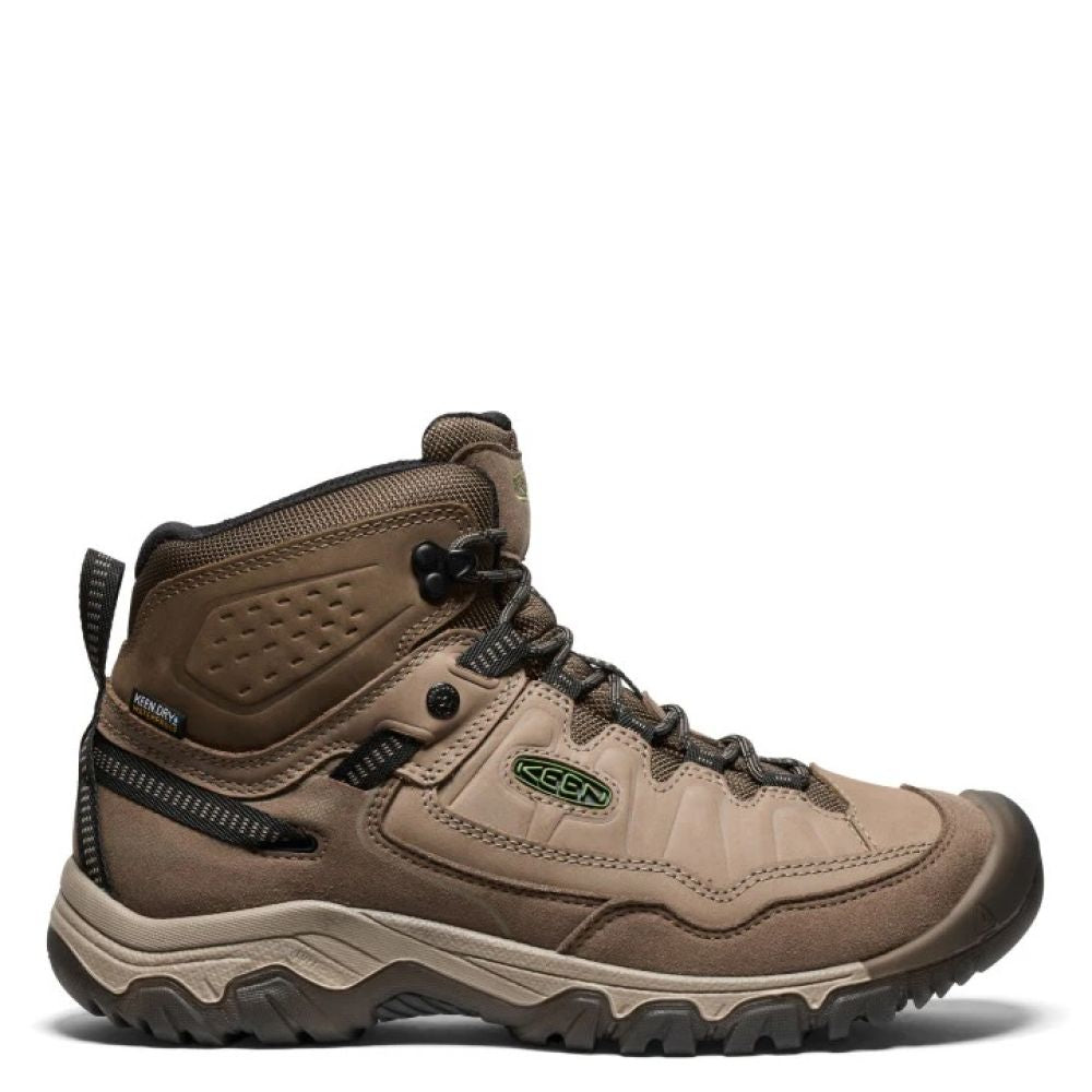 Keen Men's Targhee IV Waterproof Hiking Boot in Brindle/Canteen