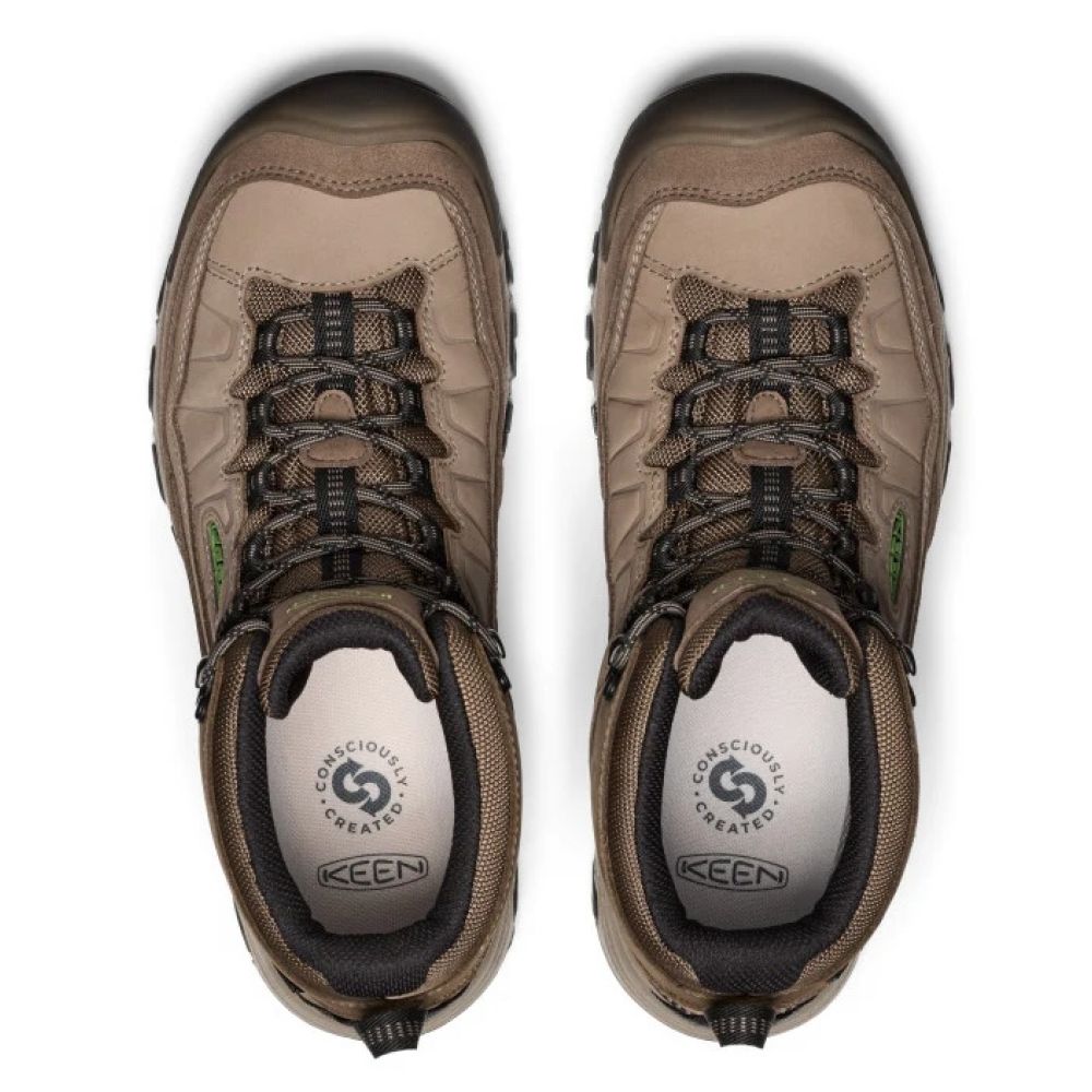 Keen Men's Targhee IV Waterproof Hiking Boot in Brindle/Canteen