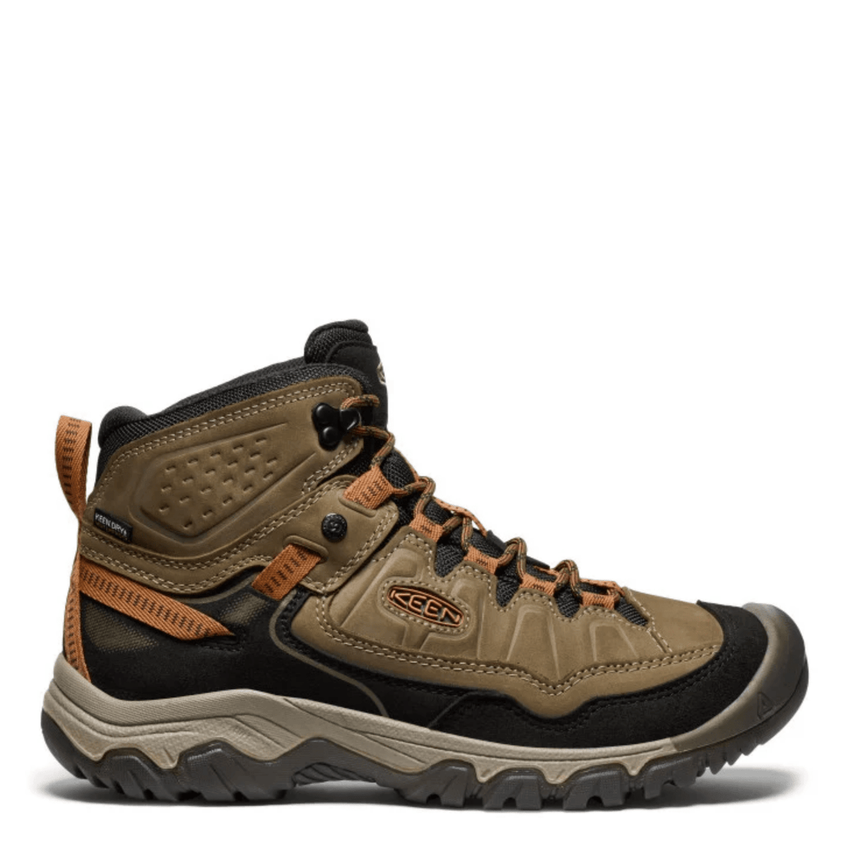 Keen Men's Targhee IV Waterproof Hiking Boot in Sea Turtle/Roasted Pecan - Getoutside Shoes