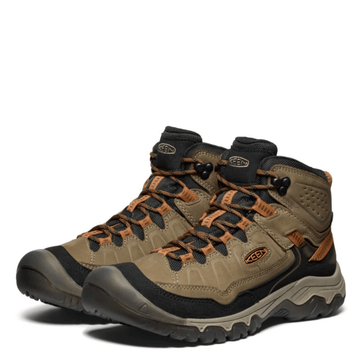 Keen Men's Targhee IV Waterproof Hiking Boot in Sea Turtle/Roasted Pecan - Getoutside Shoes