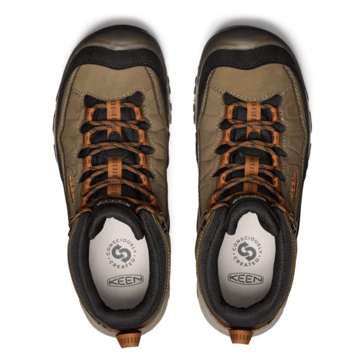 Keen Men's Targhee IV Waterproof Hiking Boot in Sea Turtle/Roasted Pecan - Getoutside Shoes