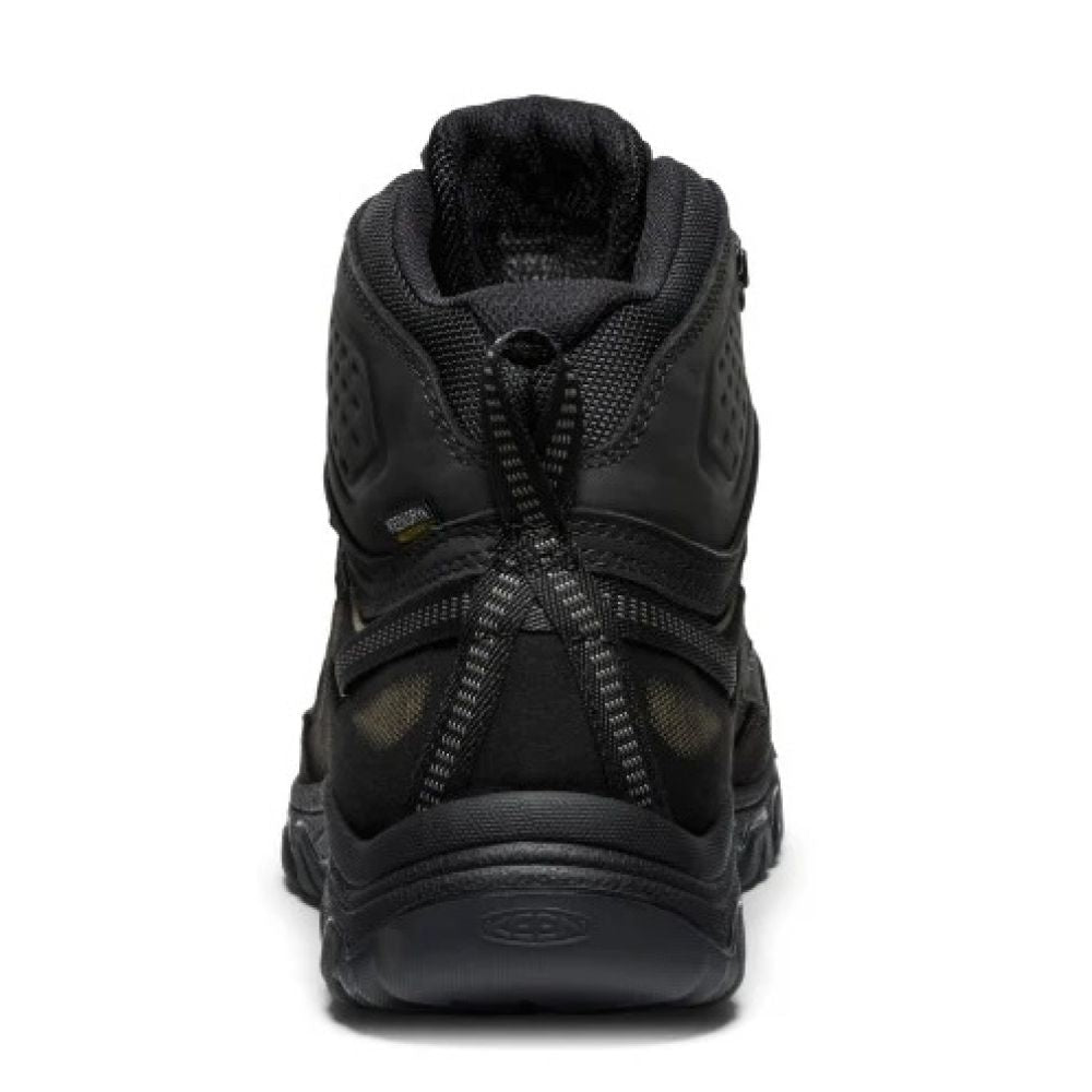 Keen Men's Targhee IV Waterproof Hiking Boot in Triple Black - Getoutside Shoes