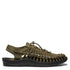 Keen Men's Uneek in Dark Olive/Black - Getoutside Shoes