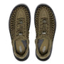 Keen Men's Uneek in Dark Olive/Black - Getoutside Shoes