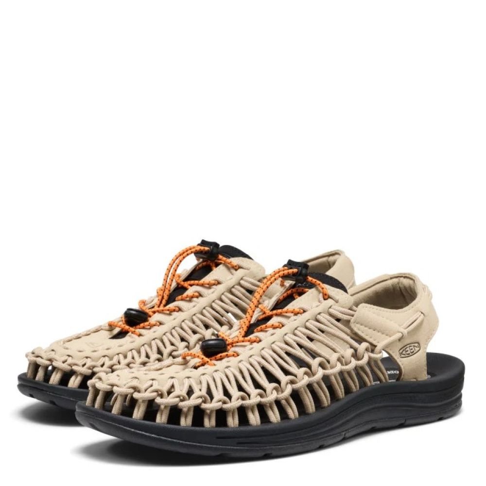 Keen Men's Uneek in Safari/Orange Peel - Getoutside Shoes