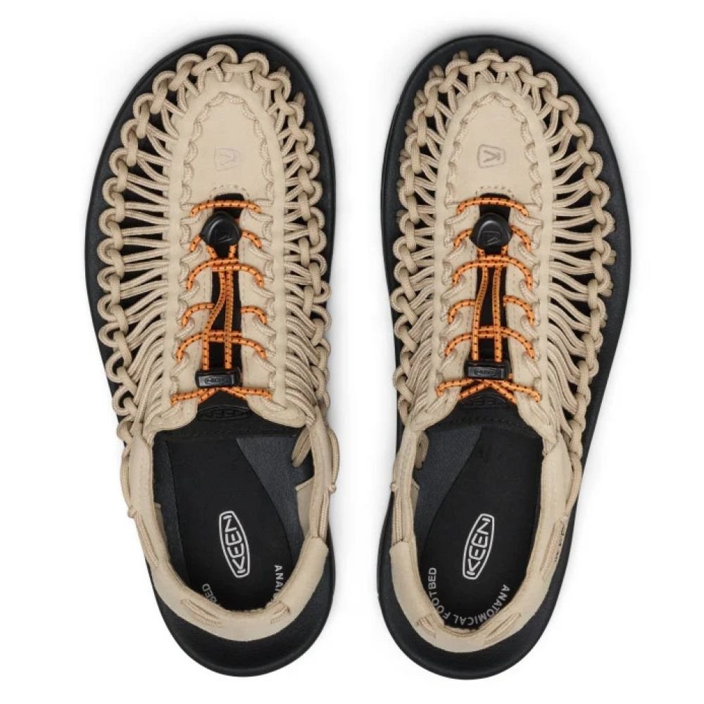 Keen Men's Uneek in Safari/Orange Peel - Getoutside Shoes
