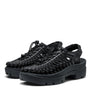 Keen Unisex Uneek PLT in Black Smooth Leather - Getoutside Shoes