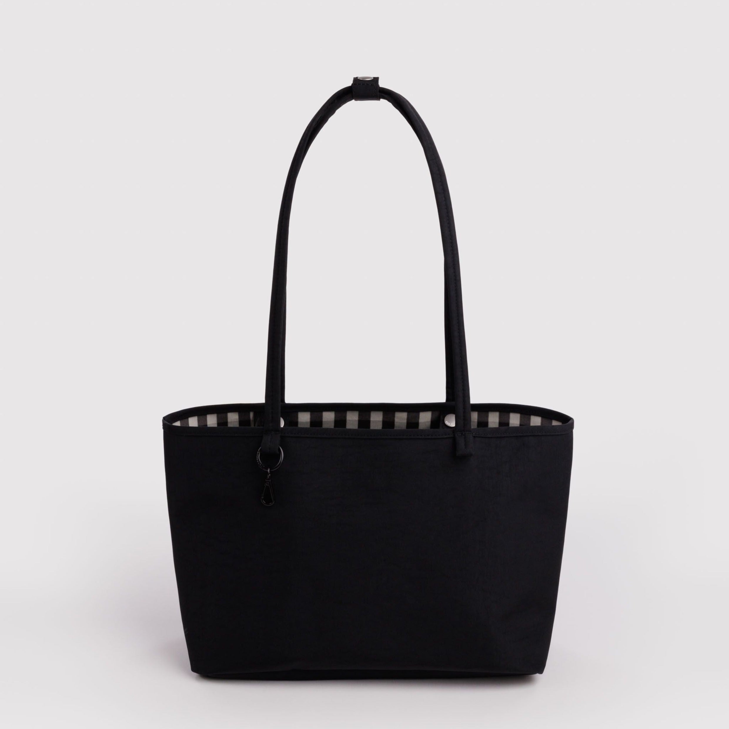 Baggu Medium Nylon Reversible Tote in Black Mix
