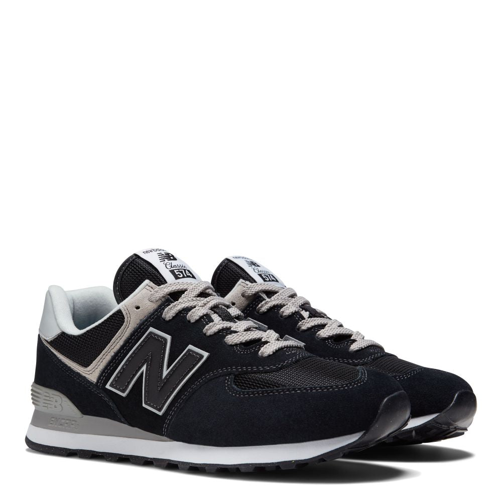 New Balance Women&#39;s 574v3 in Black with White