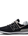 New Balance Women's 574v3 in Black with White