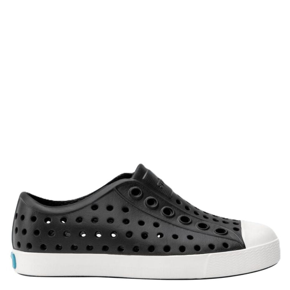 Native Kids Jefferson in Jiffy Black/ Shell White - Getoutside Shoes