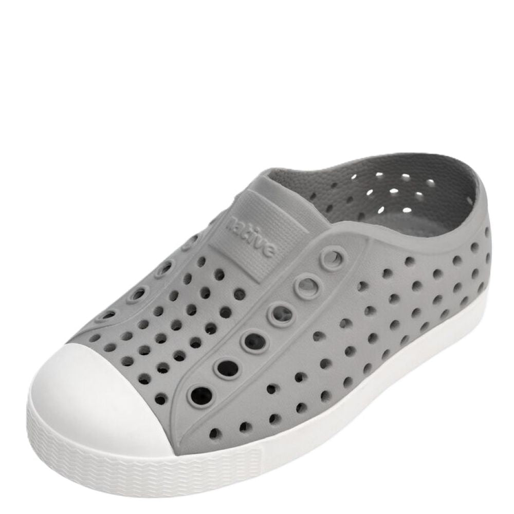 Native Kids Jefferson in Pigeon Grey/ Shell White - Getoutside Shoes