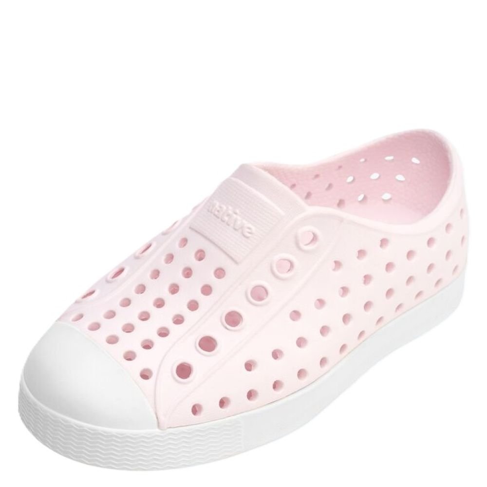 Native Kids Jefferson Sugarlite in Milk Pink/ Shell White - Getoutside Shoes