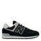 New Balance Youth 574 in Black with White