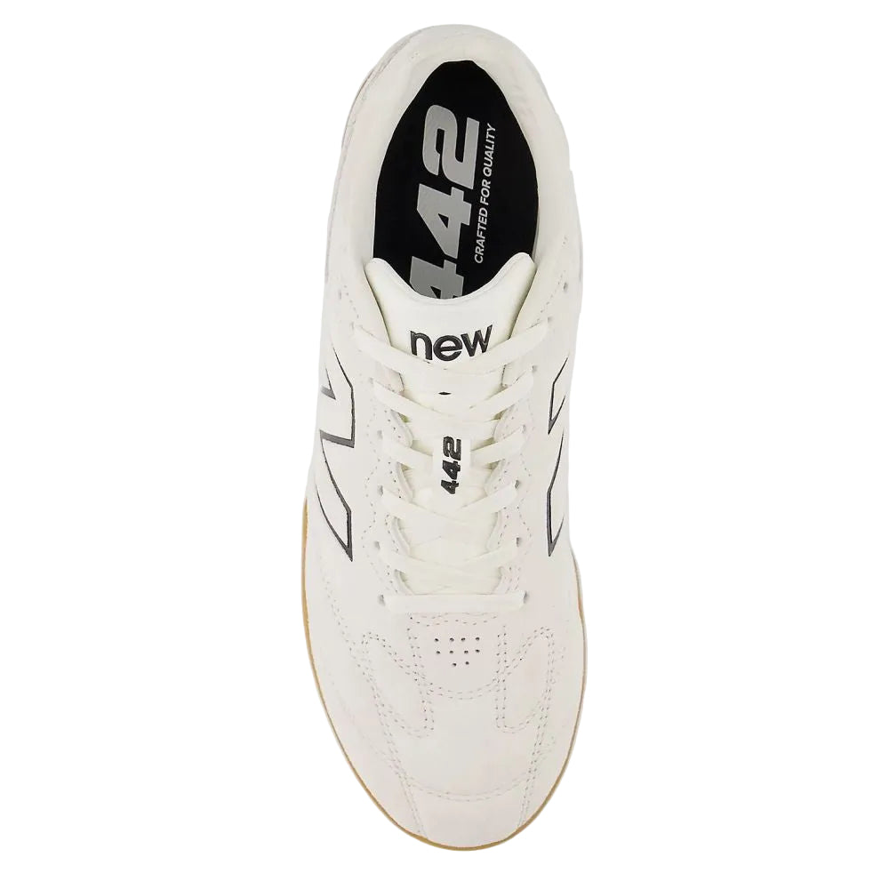 New Balance Women's 442 Elite IN LS V3 in White with Black