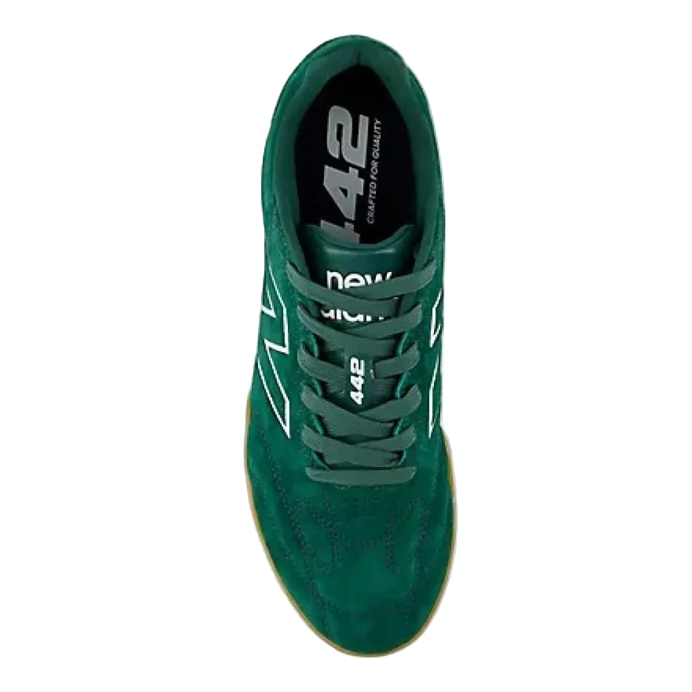 New Balance Women's 442 Elite IN LS V3 in Nightwatch Green with Sea Salt