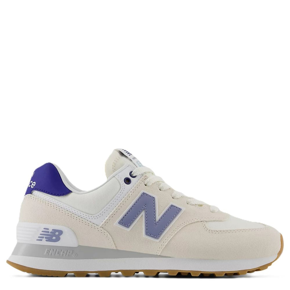 New Balance Women's 574 in Linen with Indigo