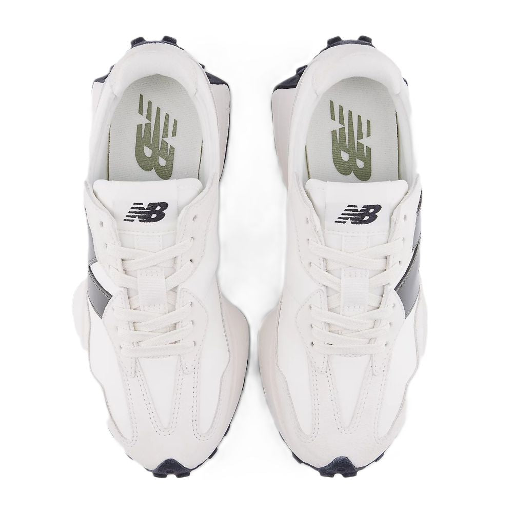 New Balance Women's 327 in Sea Salt with Dark Olivine