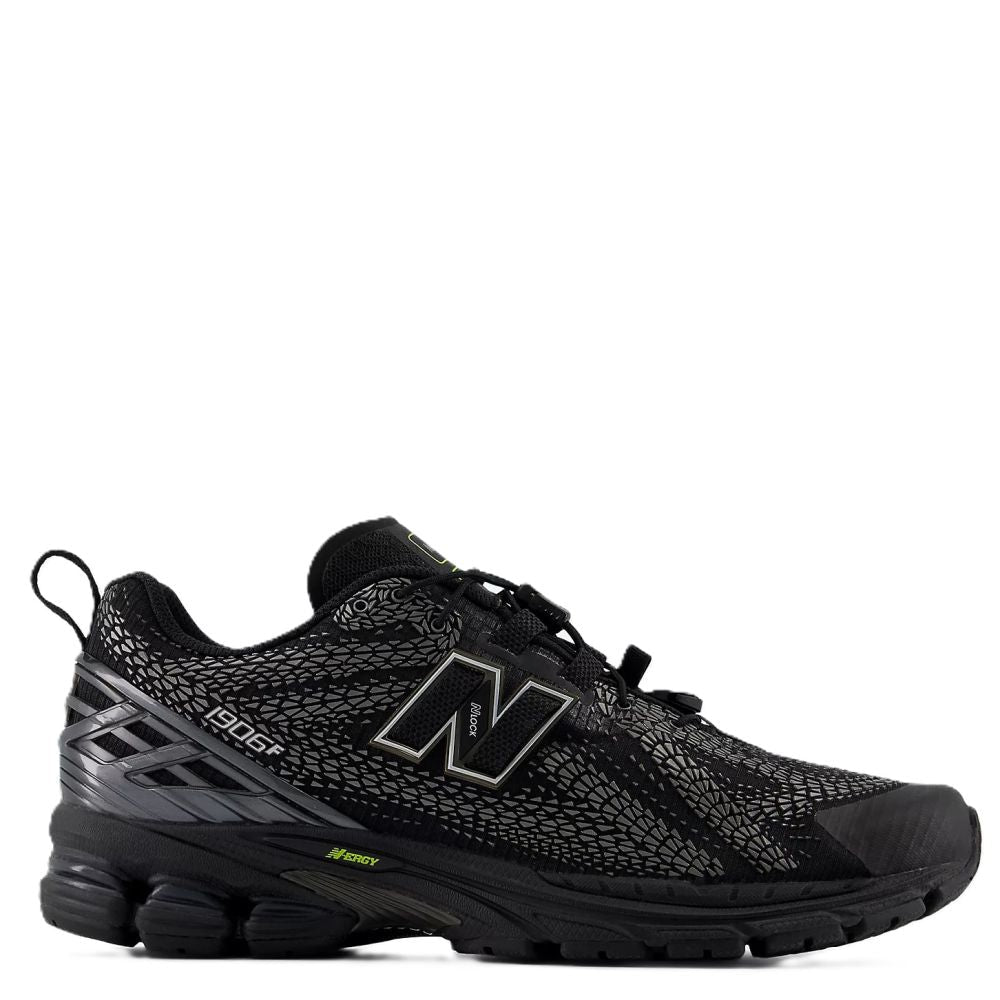 New Balance 1906F in Black with NB 103 White and Alkaline Green - Getoutside Shoes