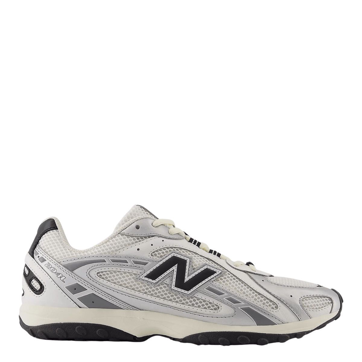 New Balance 204L in Silver Metallic with Black - Getoutside Shoes