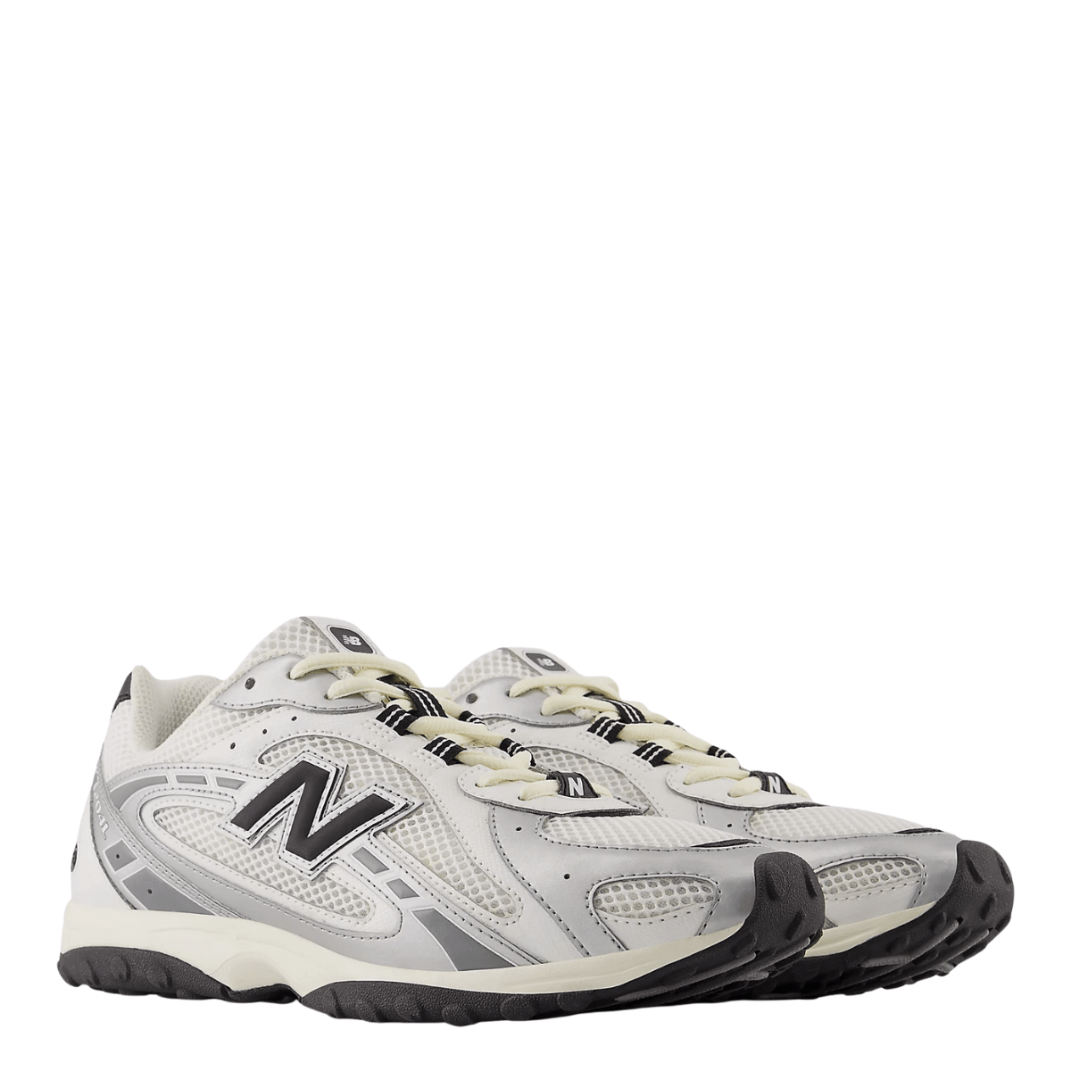 New Balance 204L in Silver Metallic with Black - Getoutside Shoes