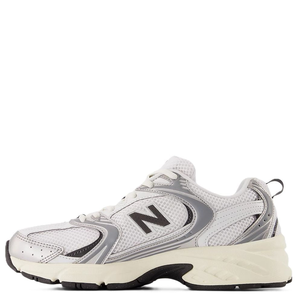 New Balance 530 in Silver Metallic with Black Cement - Getoutside Shoes