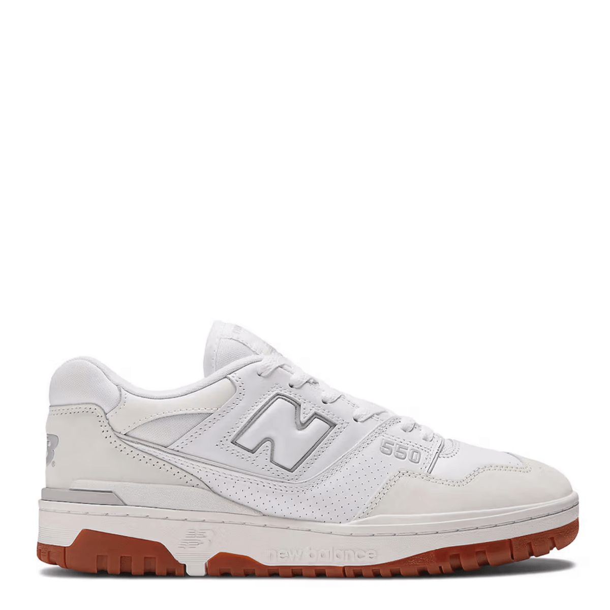 New Balance 550 in White Gum - Getoutside Shoes