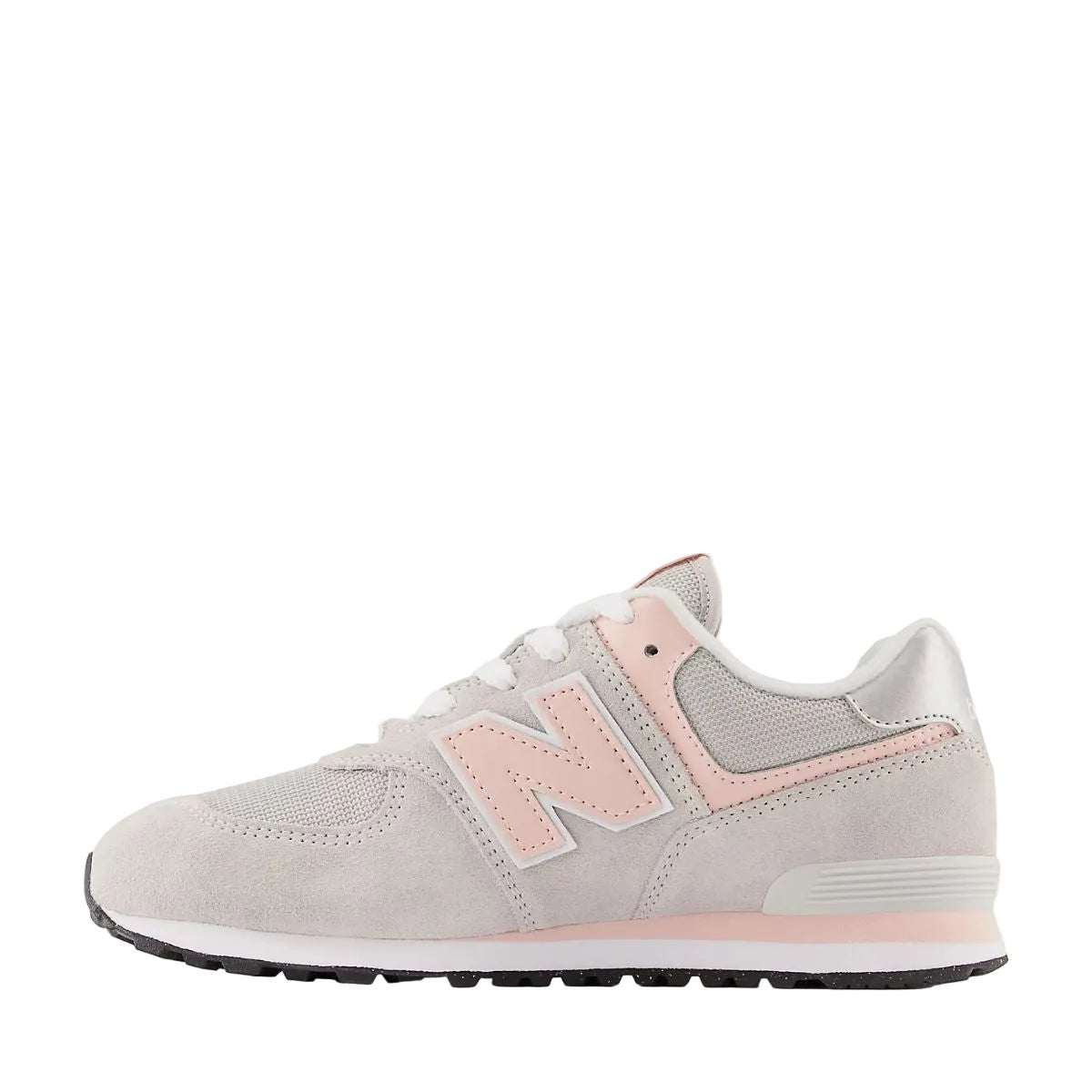 New Balance 574 in Rain Cloud with Pink Haze - Getoutside Shoes