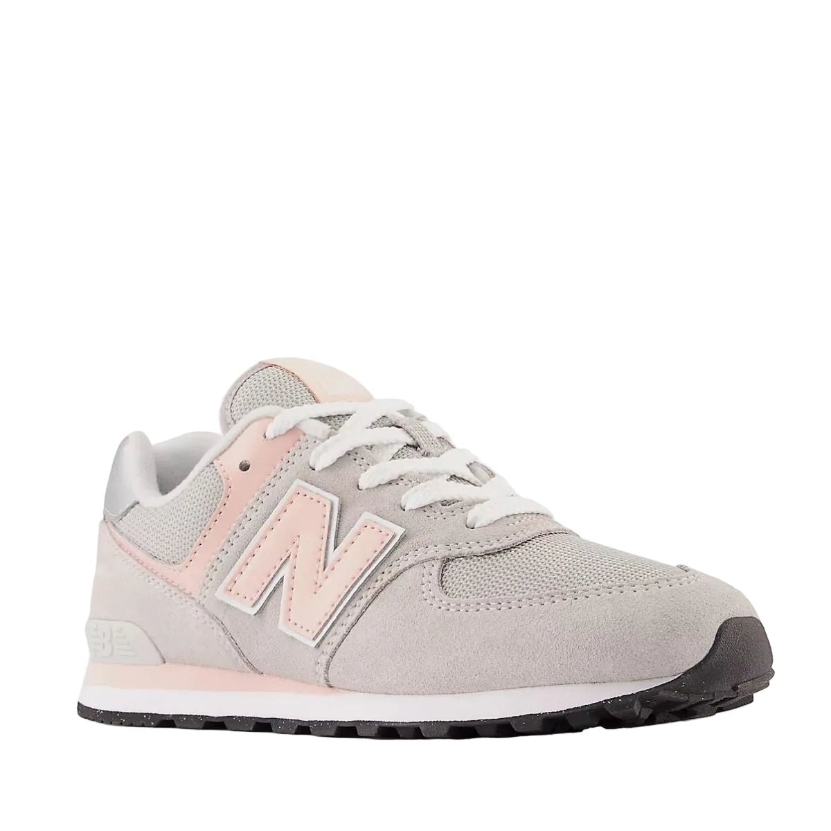 New Balance 574 in Rain Cloud with Pink Haze - Getoutside Shoes