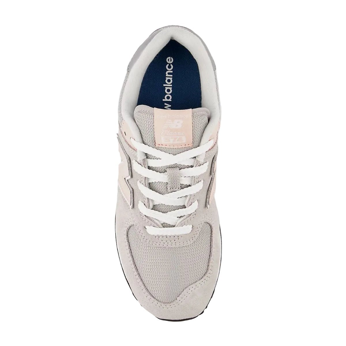 New Balance 574 in Rain Cloud with Pink Haze - Getoutside Shoes