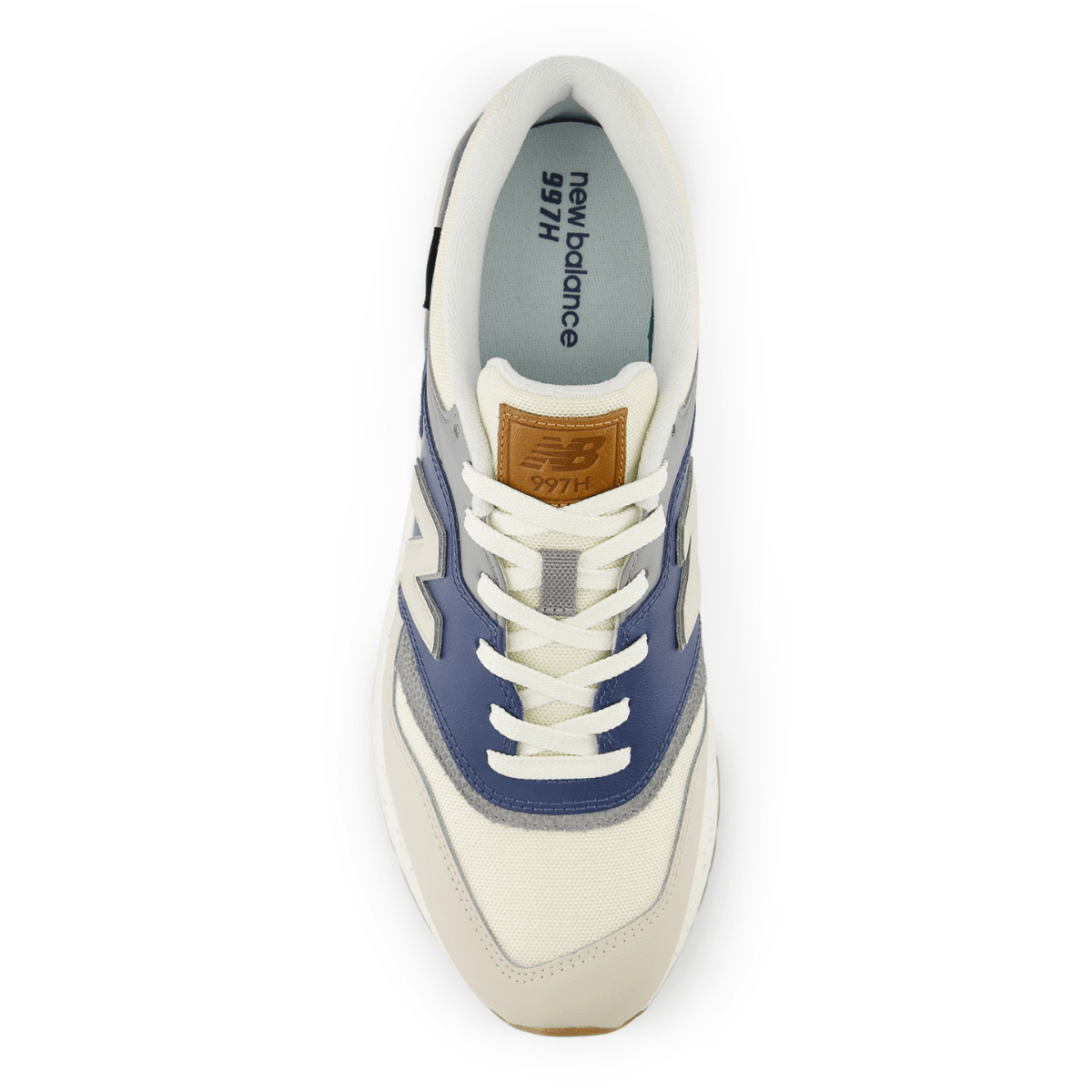 New Balance Men's 997H in White with Sea Salt and Vintage Indigo - Getoutside Shoes