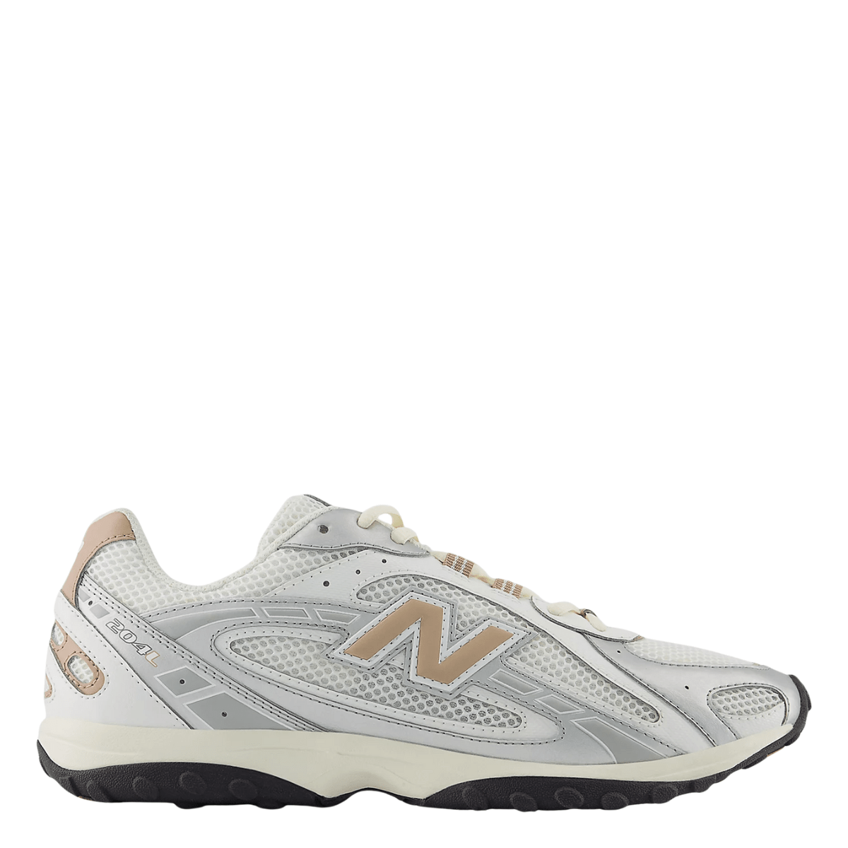 New Balance 204L Women in Silver Metallic with Flat Taupe - Getoutside Shoes