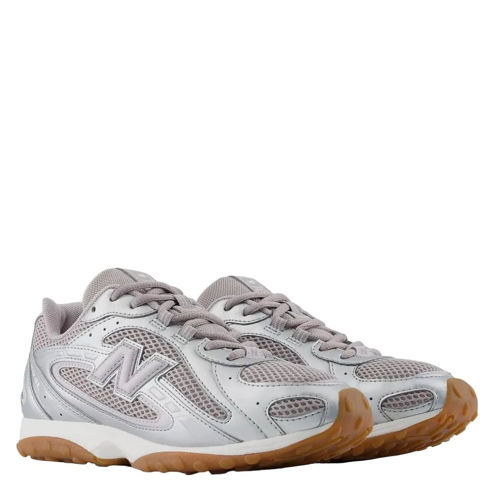 New Balance 204L Women in Truffle Salt with Horizon Grey and Silver Metallic - Getoutside Shoes
