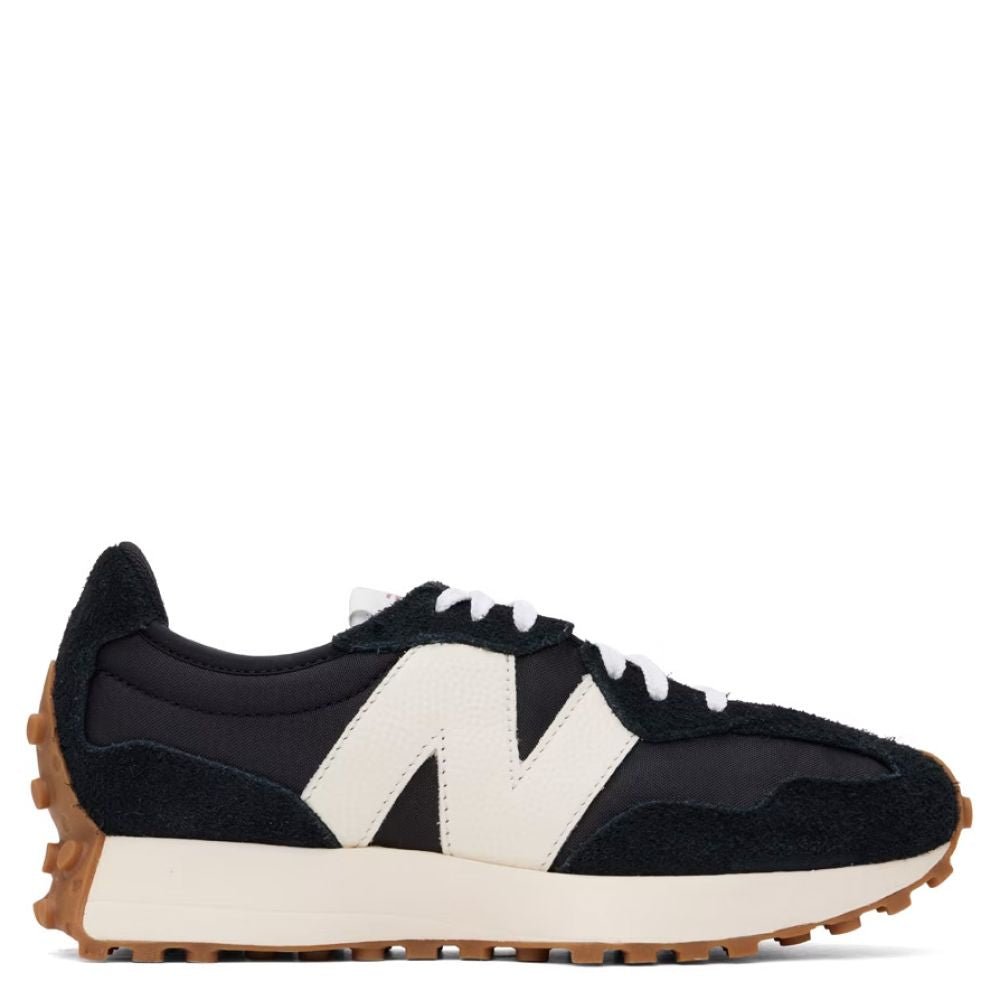 New Balance 327 Women in Black with White and Mineral Red - Getoutside Shoes