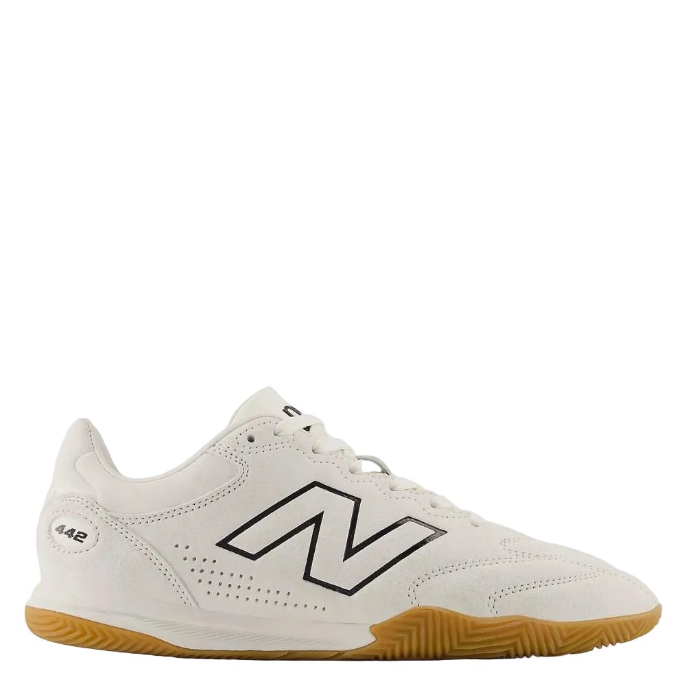 New Balance Women's 442 Elite IN LS V3 in White with Black - Getoutside Shoes