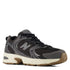 New Balance 530 in Black with Castlerock - Getoutside Shoes