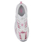 New Balance 530 in White with Pink Sugar and Silver Metallic