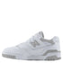 New Balance 550 Women in White with Raincloud - Getoutside Shoes