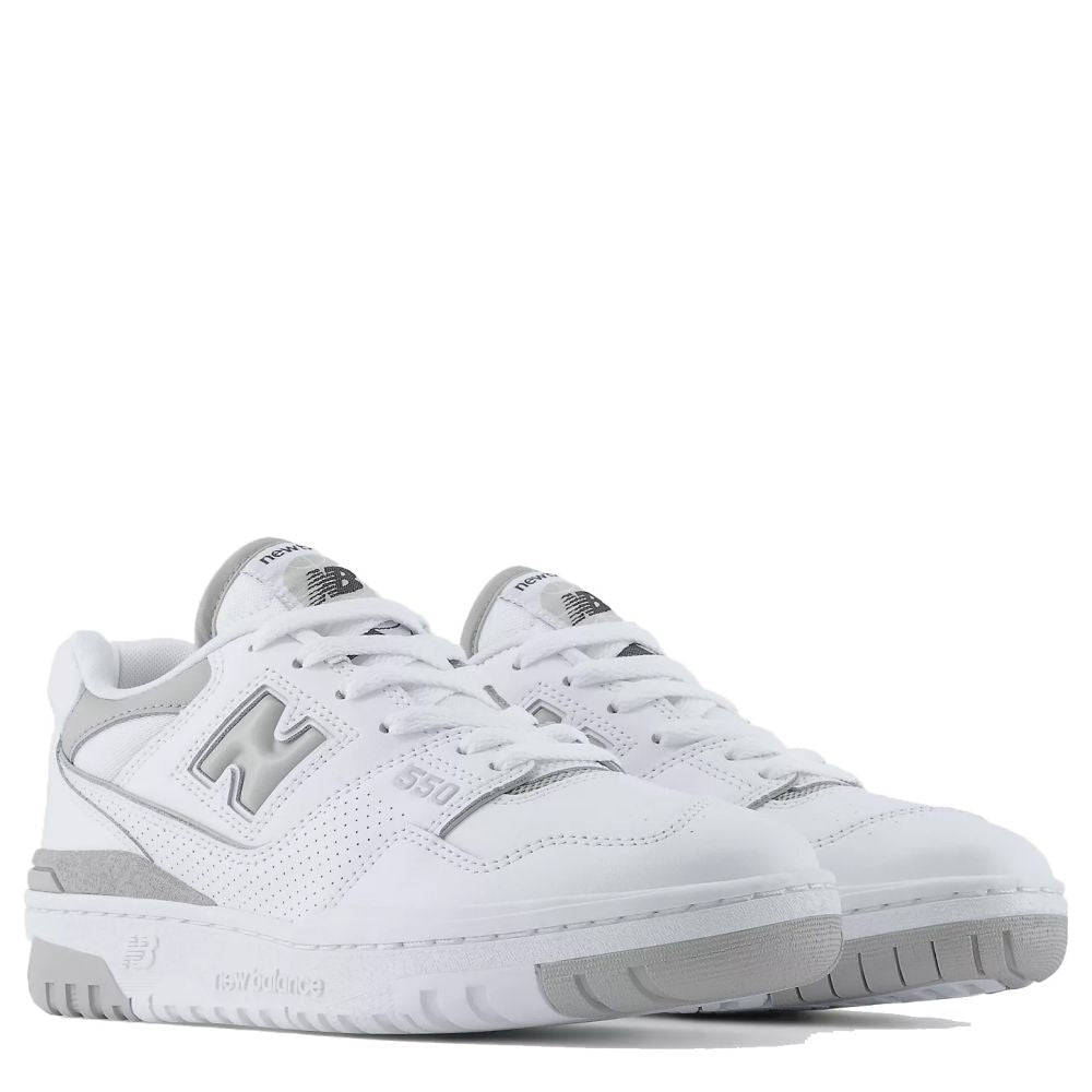 New Balance 550 Women in White with Raincloud - Getoutside Shoes