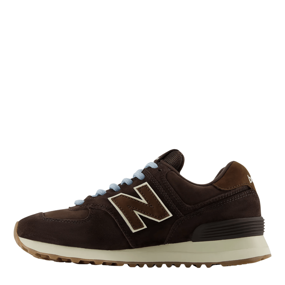 New Balance Women's 574 in Black Coffee with Angora - Getoutside Shoes