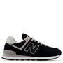 New Balance Women's 574v3 in Black with White (D Width)