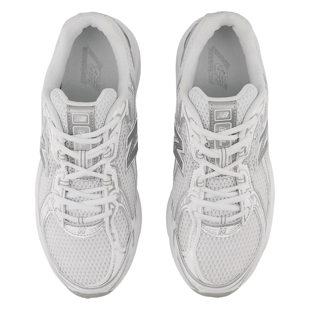 New Balance 740 Women in White with Metallic Silver and Reflection - Getoutside Shoes